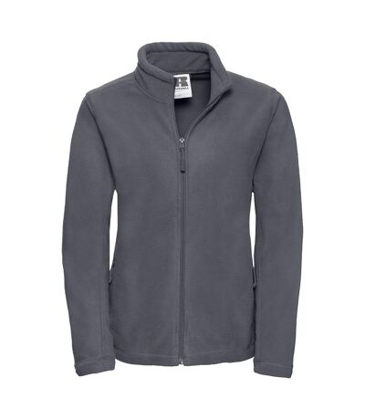 Russell Colours Ladies Full Zip Outdoor Fleece Jacket (Convoy Grey) - UTBC574