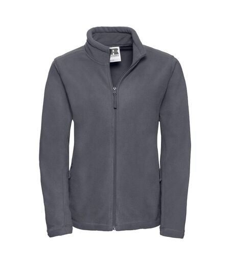 Jerzees Colours Ladies Full Zip Outdoor Fleece Jacket (Convoy Grey)
