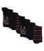 Sock Snob - 6 Paires Chaussettes Femme Fleuries en Coton Douces et Confortables-3