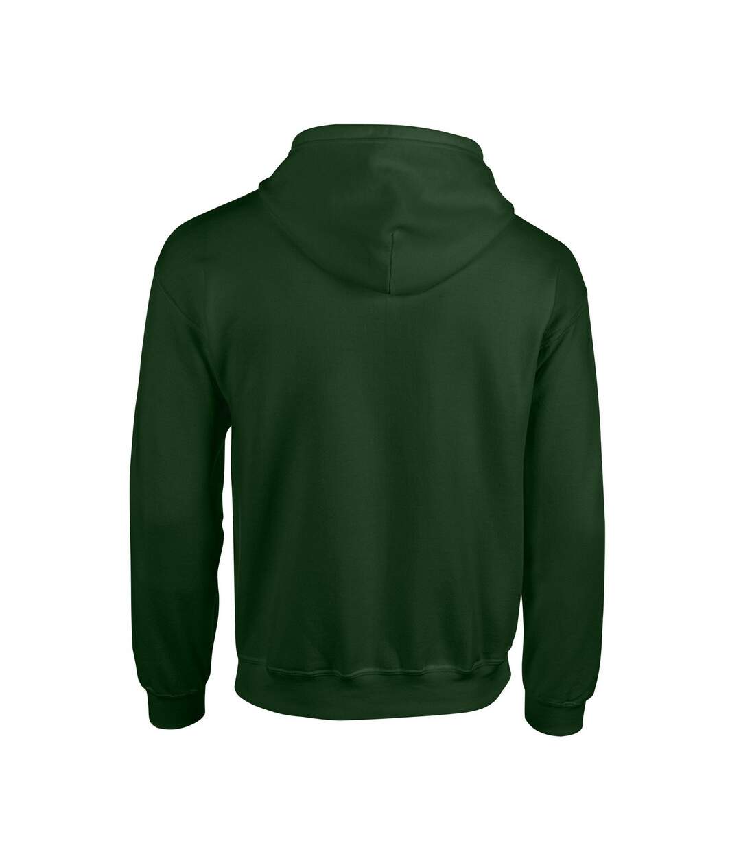 Mens Heavy Blend Full Zip Hoodie Forest Green Gildan-2