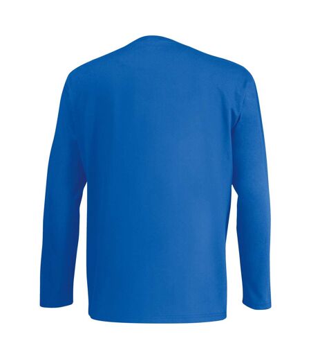 Mens Value Long Sleeve Casual T-Shirt (Cobalt) - UTBC3902