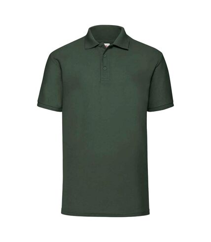 Polo 65/35 homme vert bouteille Fruit of the Loom