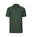 Mens 65/35 polo shirt bottle green Fruit of the Loom