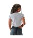 Womens/ladies La Flag Crop T-shirt Grey Daisy Street-3