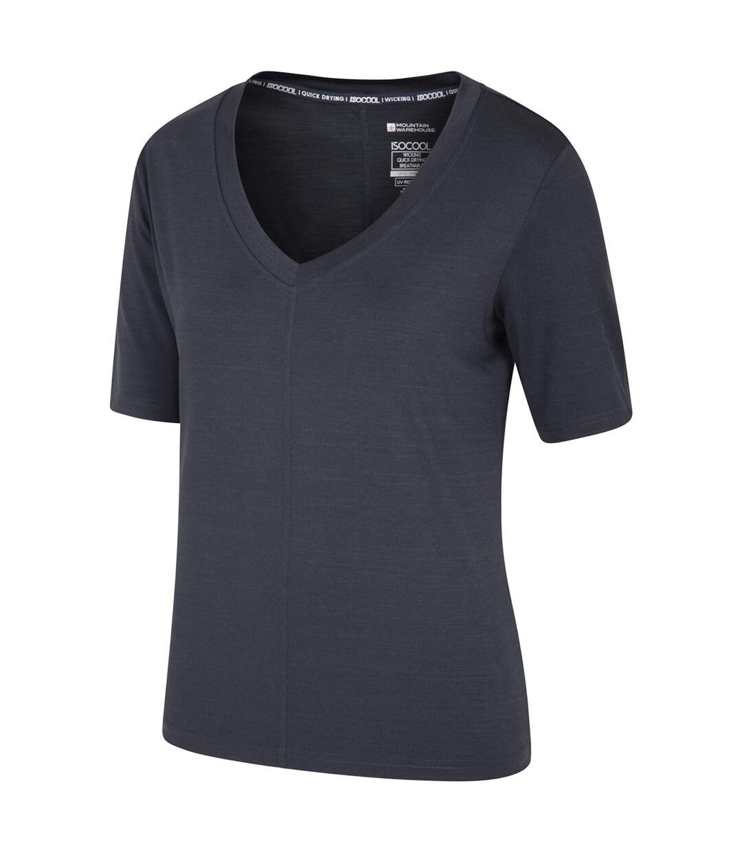 T-shirt Panna Femme Noir Mountain Warehouse-4