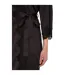 Womens/ladies Satin Lace Trim Robe Black Ralph Lauren-4