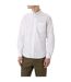 Mens Chest Pocket Long-sleeved Formal Shirt White Burton-1