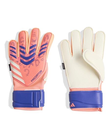 Unisex Adult Predator Match Fingersave Goalkeeper Gloves Orange White Adidas