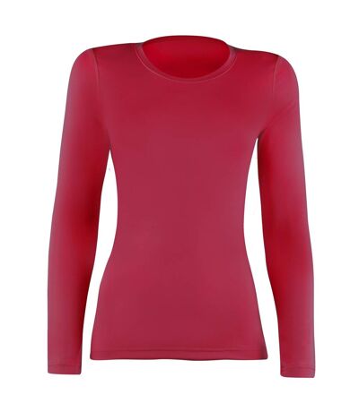 Rhino Womens/Ladies Sports Baselayer Long Sleeve (Pack of 2) (Red) - UTRW7018