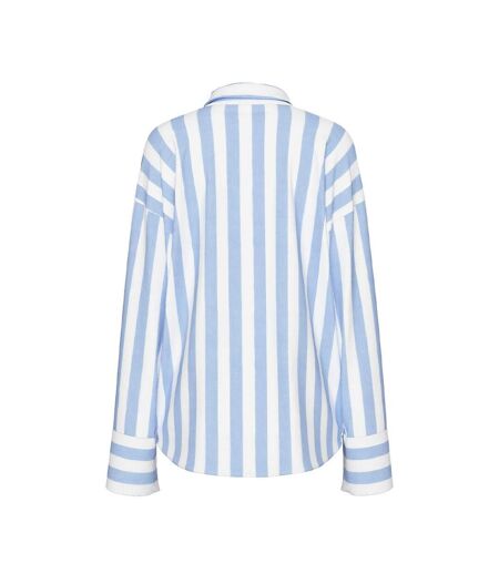 Chemise rayures bleu/blanc femme pieces liva