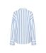 Chemise rayures bleu/blanc femme pieces liva-2