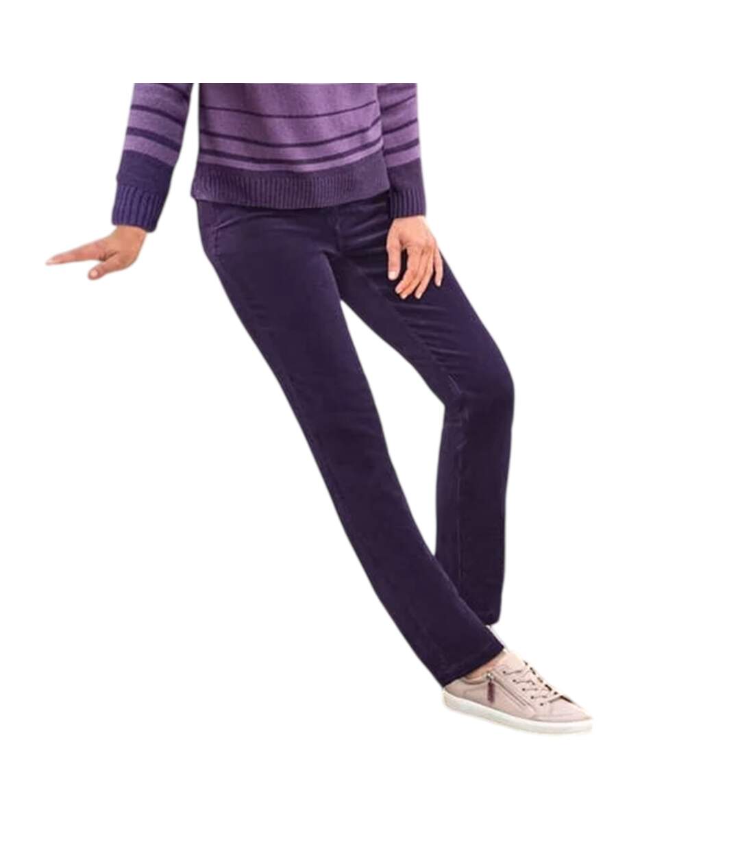 Jean Femme Violet WoolOvers-1