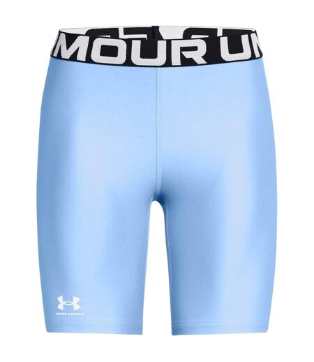 Womens/ladies Armour Fitted Compression Shorts Blue Under Armour