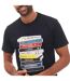 Mens Cassettes T-shirt Navy Weekend Offender-4