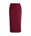 Womens/ladies Vizena Pencil Skirt Dark Red Boss-3