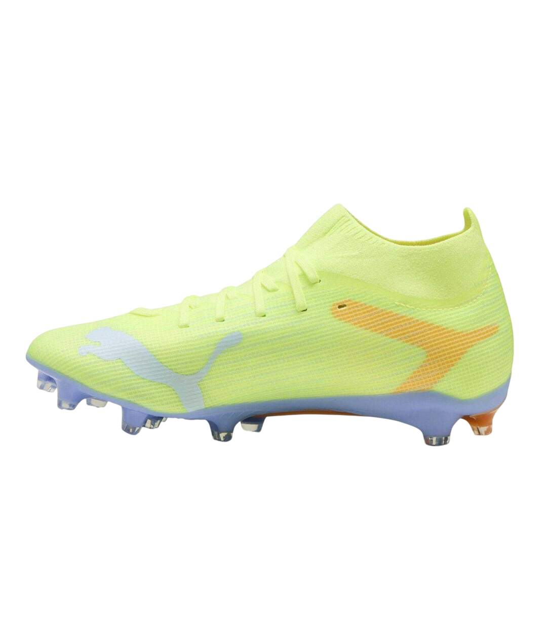 Womens/ladies 3 Ultra Knitted Collar Firm Ground Football Boots Yellow Puma-2
