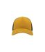 Casquette style trucker rapper mixte jaune foncé / noir Atlantis