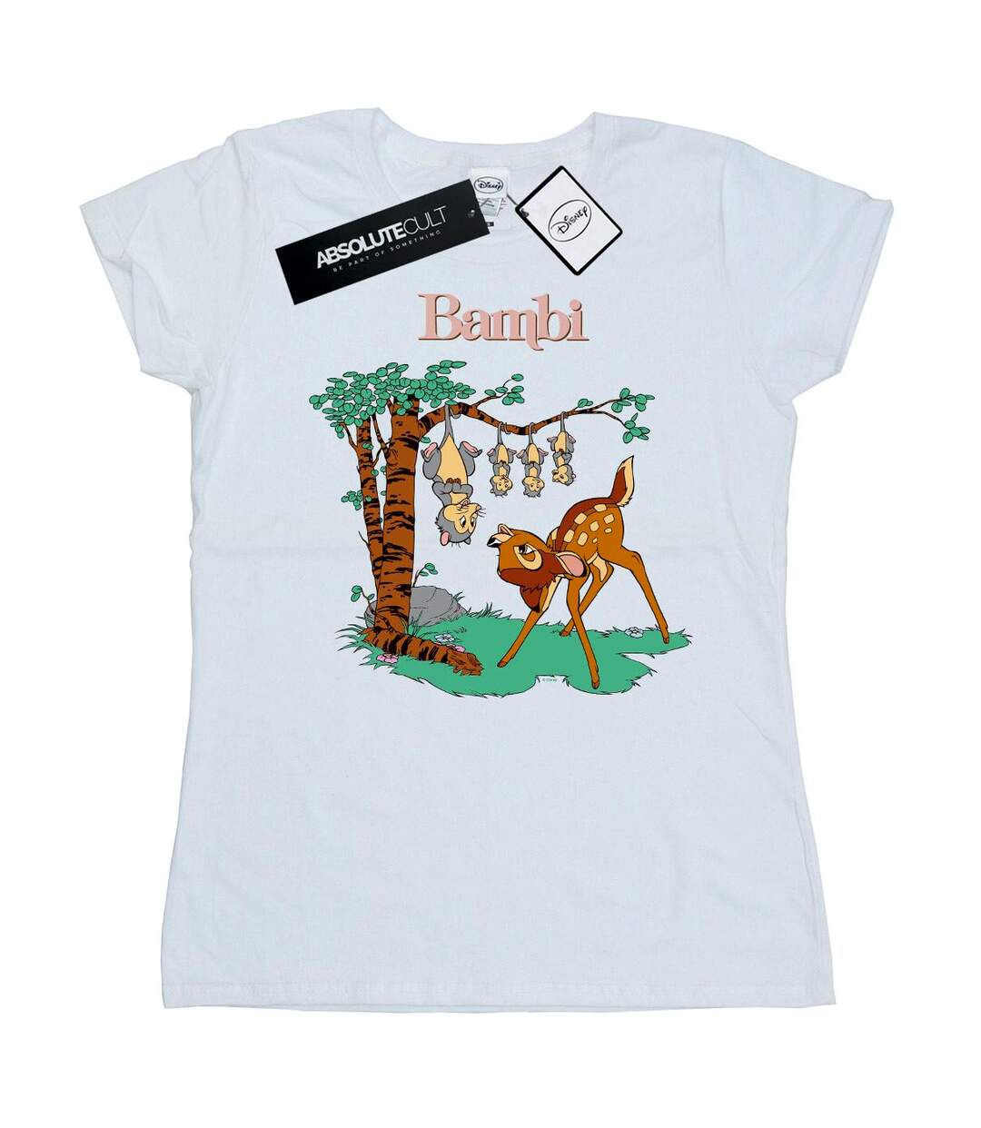 Disney - T-shirt BAMBI TILTED UP - Femme (Blanc) - UTBI15450-1