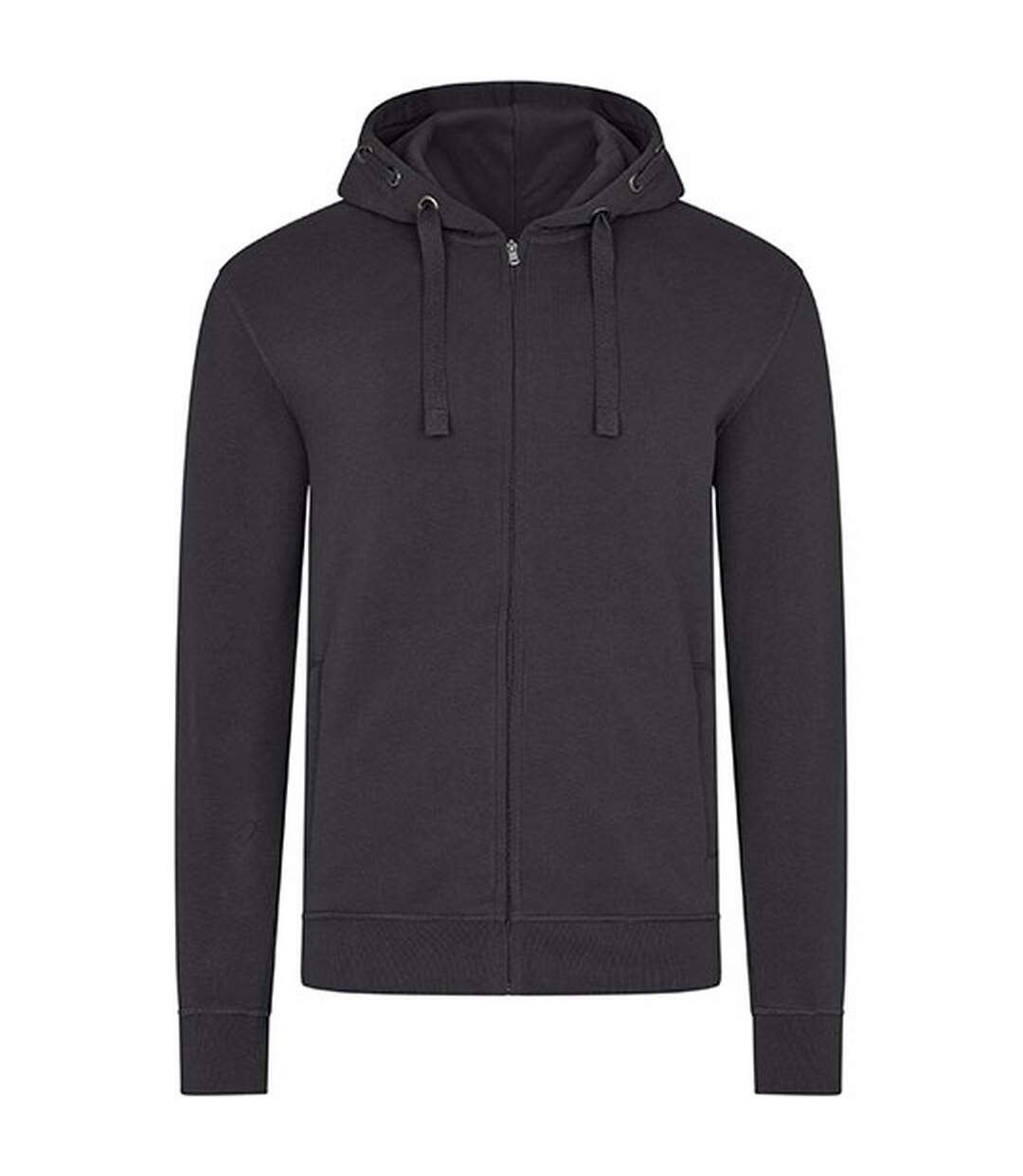 Mens Premium Full Zip Hoodie Dark Grey HRM-1