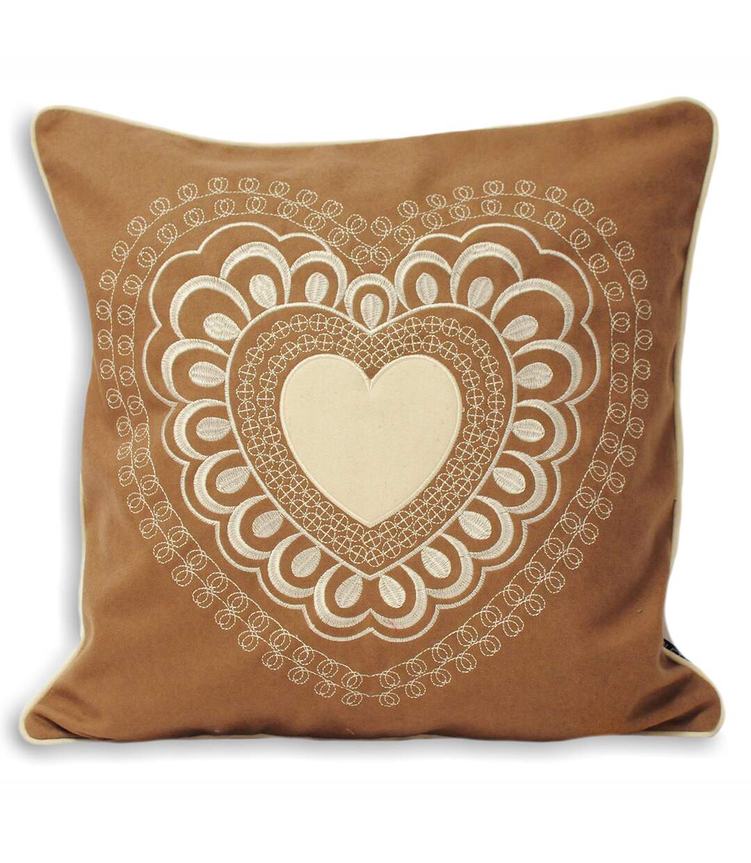 Riva Home Scandi Valentine Cushion Cover (Caramel) - UTRV917