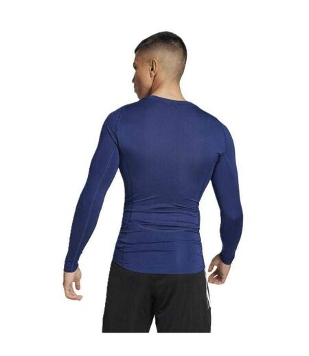 Maillot De Compression Techfit Homme Bleu Marine Foncé Adidas