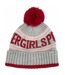 Childrens/kids Hjz22 Jcad005 Beanie Red Silver 4F-1