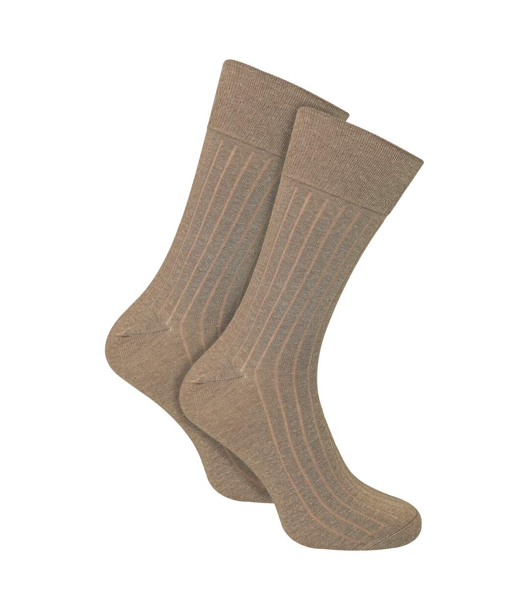 2 Pairs Mens Organic Cotton Camel Wool Socks - Warm Comfort for Everyday Wear-1
