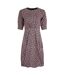 Womens/ladies cassandra jersey swing dress tearose Weird Fish-1