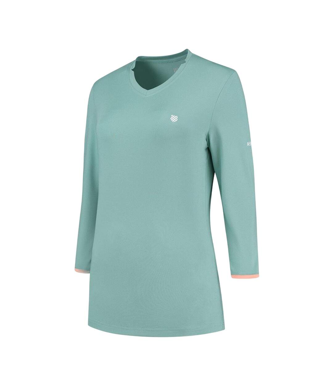 Womens/ladies Hypercourt Logo Regular T-shirt Blue K-Swiss-1