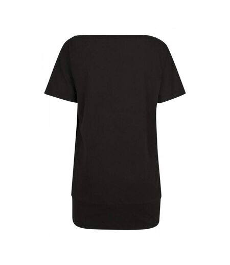 T-shirt Manches Chauve-souris Femme Noir Build Your Brand