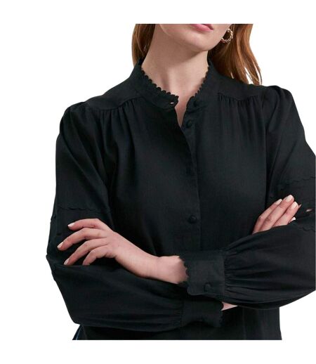 Chemise Manches Bishop Paulie Femme Noir Finery