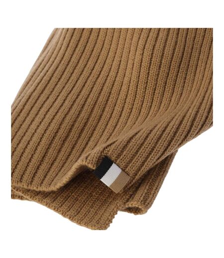 Unisex Adult Lyarana Ribbed Scarf One Size Medium Beige Boss