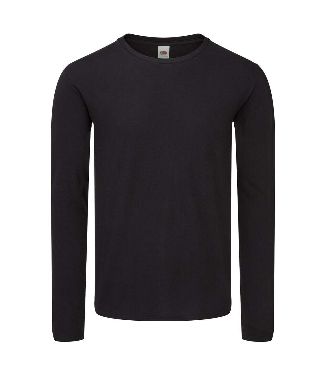 T-shirt Manches Longues Iconic Homme Noir Fruit Of The Loom-1
