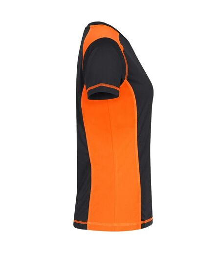 Womens/ladies Ambition T-shirt Visibility Orange Clique