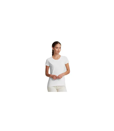 Womens/ladies Authentic Classic T-shirt White Russell