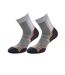 Pack Of 2  Mens Trail Socks  Grey Orange 1000 Mile-2