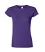 Ladies Soft Style Short Sleeve T-shirt Purple Gildan-1