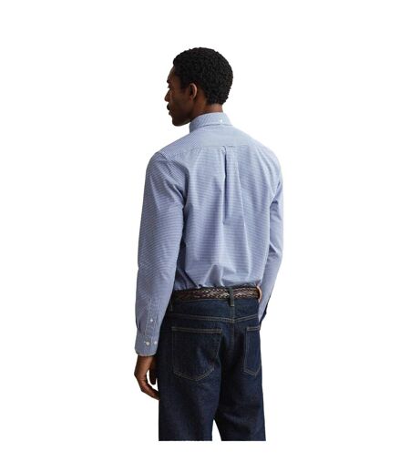 Mens Fitted Shirt Blue Gant