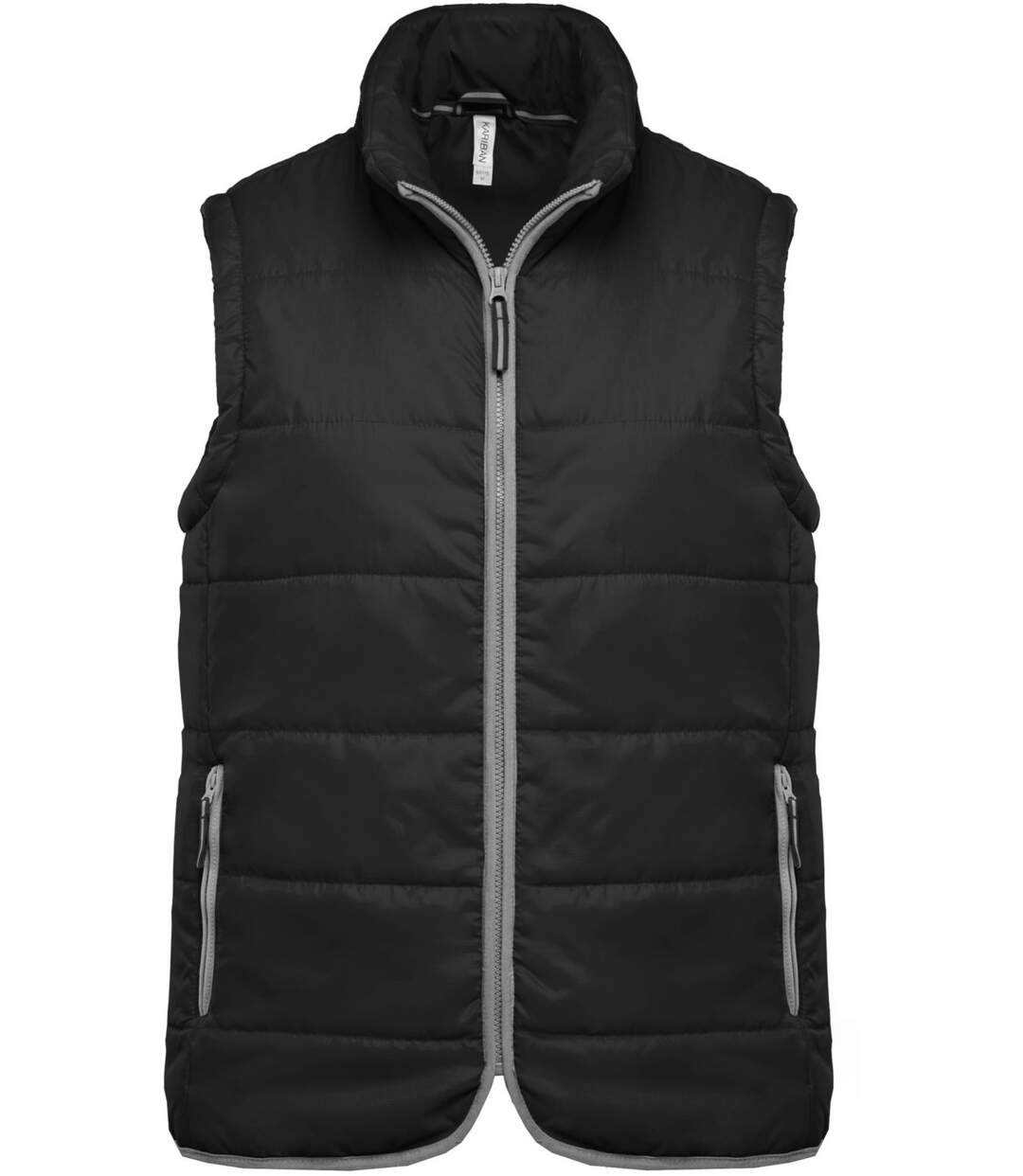 Doudoune sans manches - K6116 - gris - bodywarmer matelassé