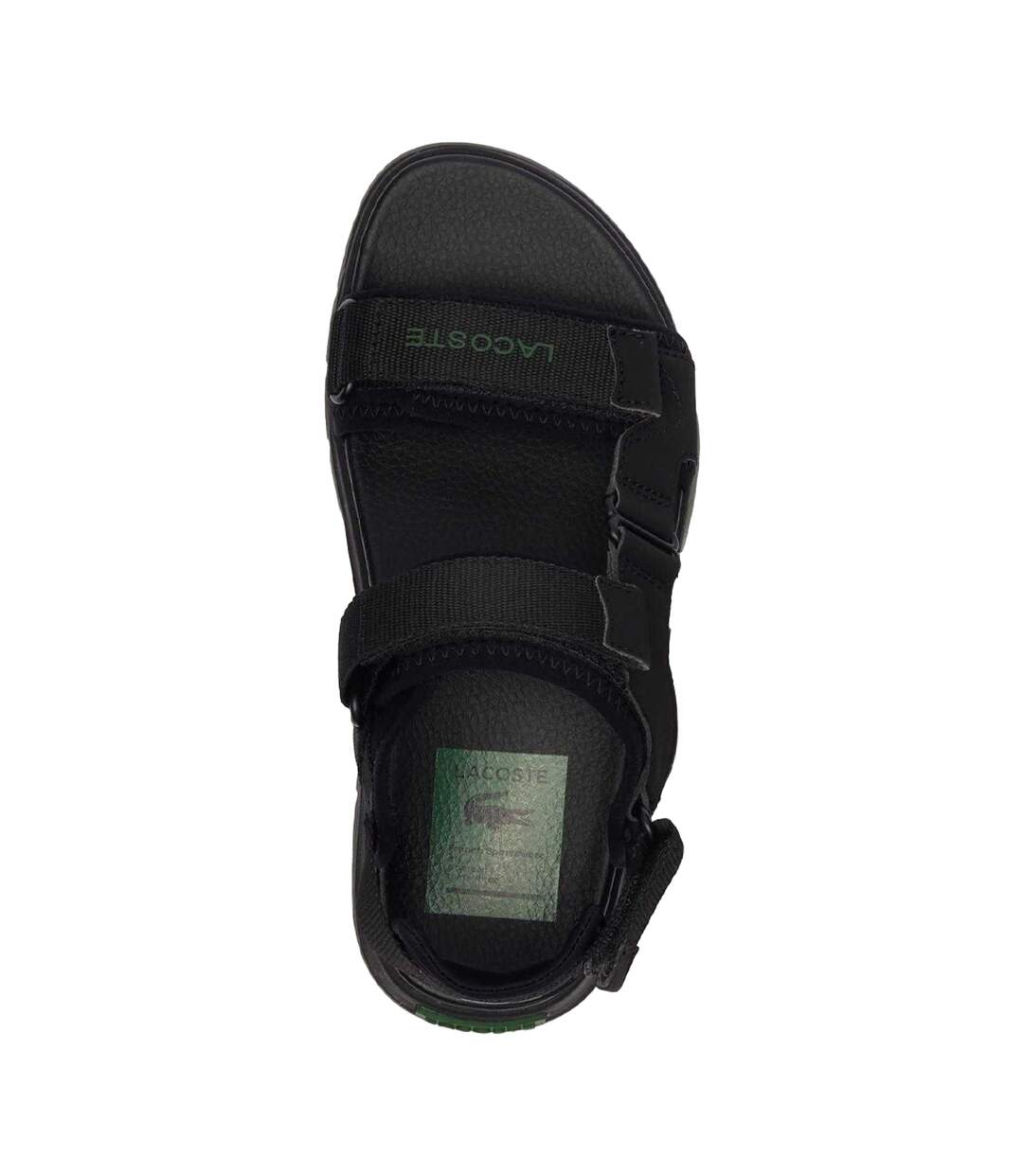 Womens/ladies suruga premium sandals black/green Lacoste-4