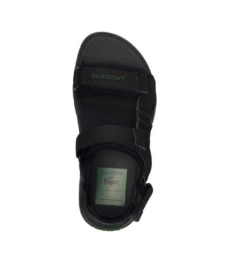Womens/ladies suruga premium sandals black/green Lacoste
