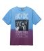 Womens/ladies highway to hell ac/dc t-shirt blue/purple Amplified