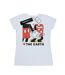 Disney T-shirt en coton Mickey Mouse Heart The Earth Femme/Ladies (Blanc) - UTBI32176-1
