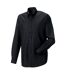 Collection Mens Long Sleeve Easy Care Oxford Shirt Black Russell-3