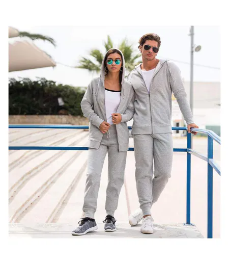 Skinnifit Womens/Ladies Slim Cuffed Jogging Bottoms/Trousers (Heather Grey) - UTRW4733