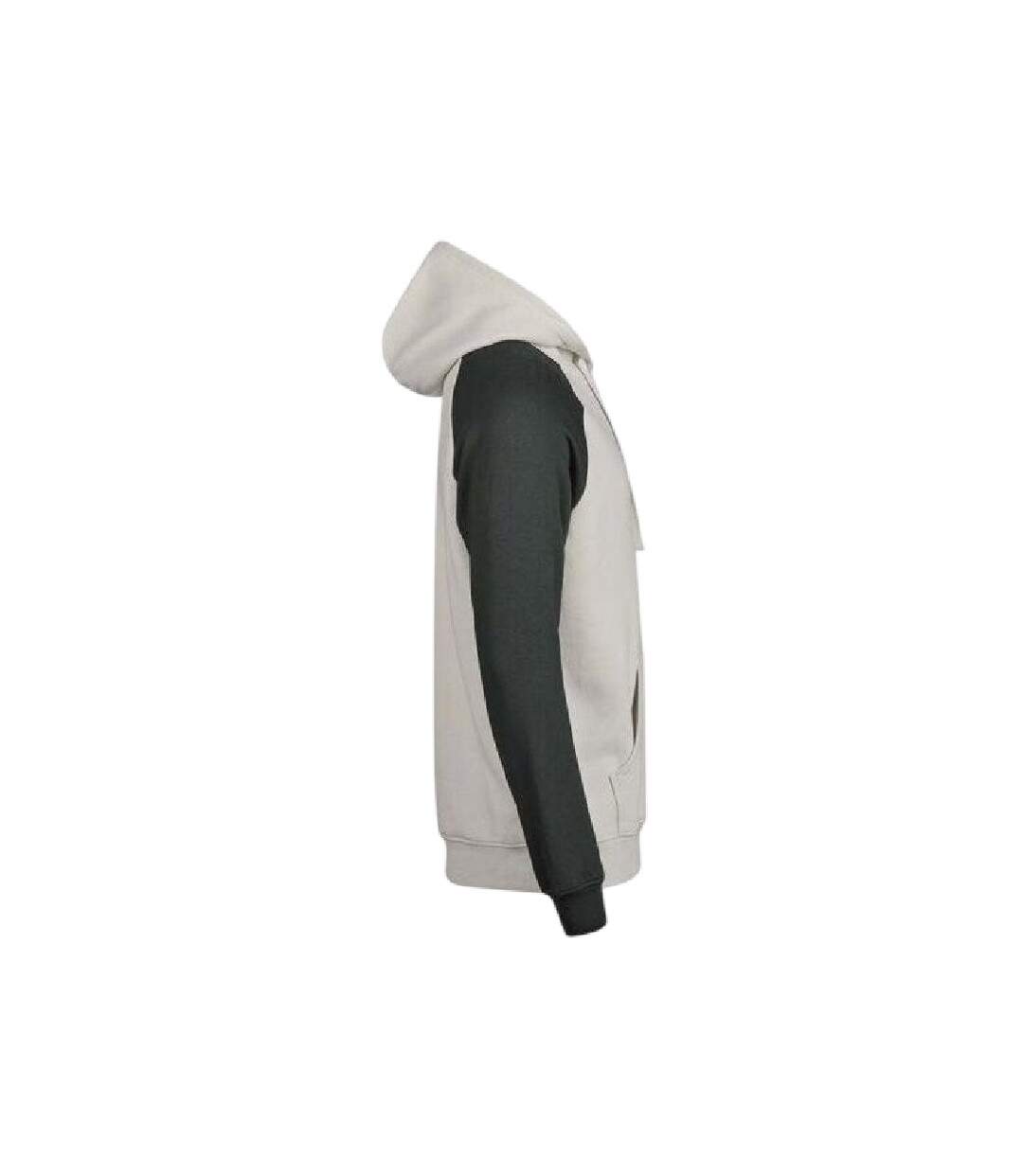 Sweat À Capuche Manches Raglan Unlabeled Homme Gris Vert Foncé Tee Jays-4
