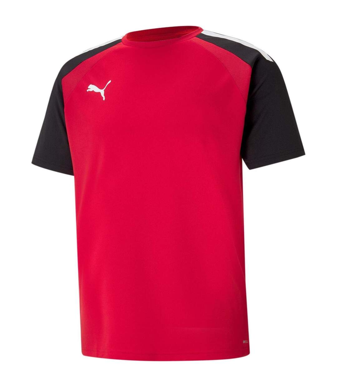 Mens Teampacer Colour Block T-shirt Red Black White Puma-1