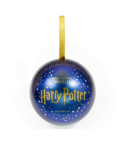 Harry Potter Hogwarts Castle Christmas Bauble (Royal Blue/Gold) (One Size) - UTTA11198