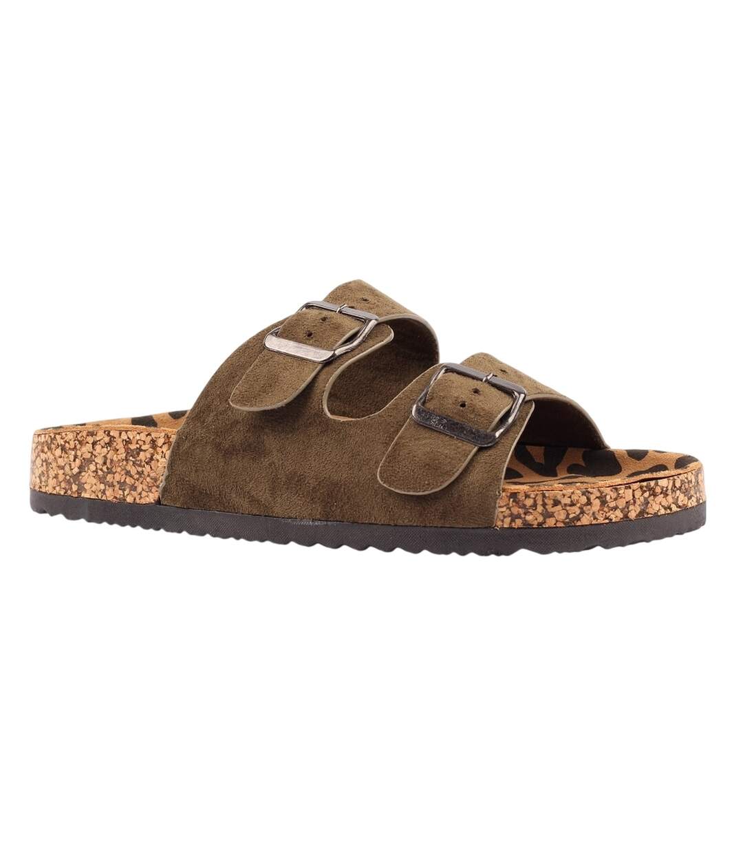 Sandales Pecan Femme Vert De Gris Lunar-1