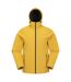 Mens exodus waterproof soft shell jacket soft yellow Mountain Warehouse